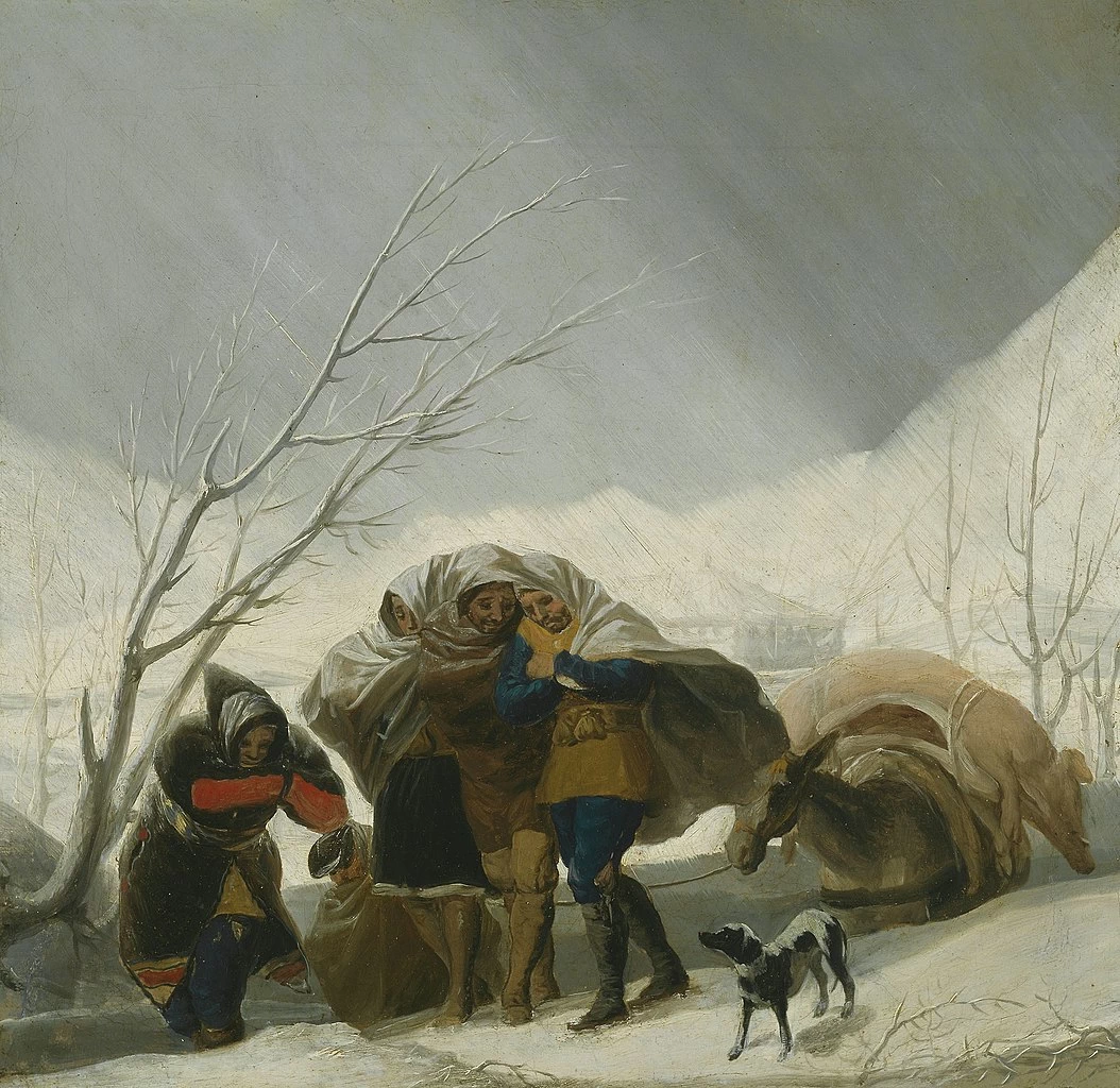 Francisco de Goya y Lucientes - 365, La tempesta di neve, Art Institute of Chicago, Chicago